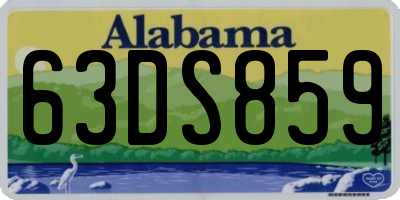 AL license plate 63DS859