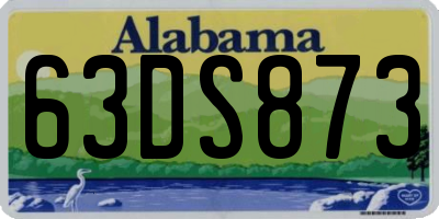 AL license plate 63DS873