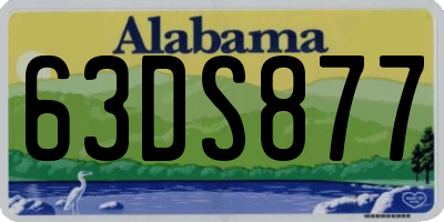 AL license plate 63DS877