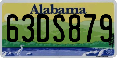 AL license plate 63DS879