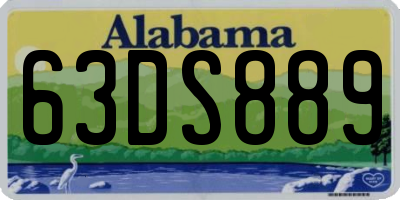 AL license plate 63DS889