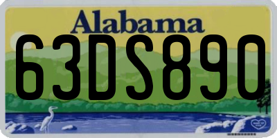 AL license plate 63DS890