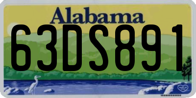 AL license plate 63DS891