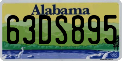 AL license plate 63DS895