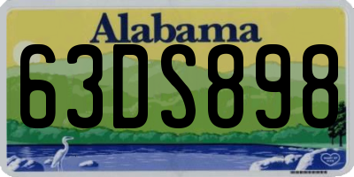 AL license plate 63DS898