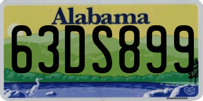 AL license plate 63DS899