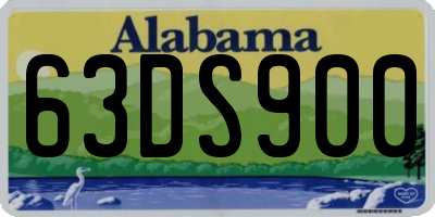 AL license plate 63DS900