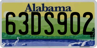 AL license plate 63DS902