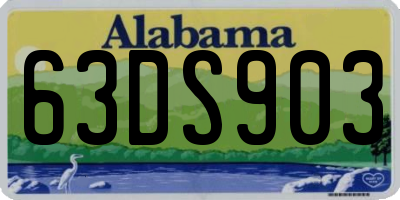 AL license plate 63DS903