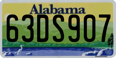 AL license plate 63DS907