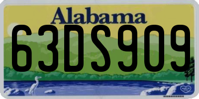 AL license plate 63DS909