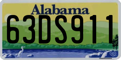 AL license plate 63DS911