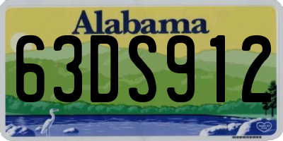 AL license plate 63DS912