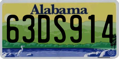 AL license plate 63DS914