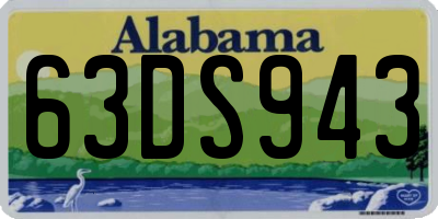 AL license plate 63DS943