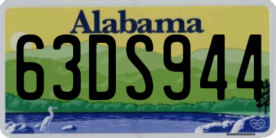 AL license plate 63DS944
