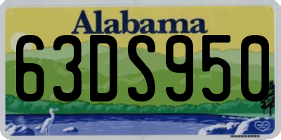 AL license plate 63DS950
