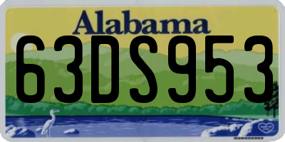 AL license plate 63DS953