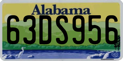 AL license plate 63DS956