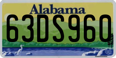 AL license plate 63DS960