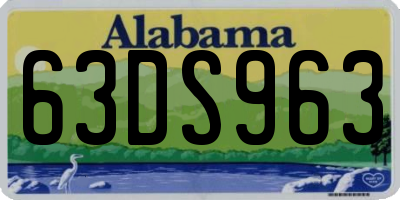 AL license plate 63DS963