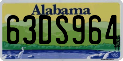 AL license plate 63DS964