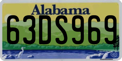 AL license plate 63DS969