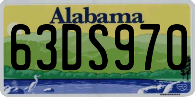 AL license plate 63DS970