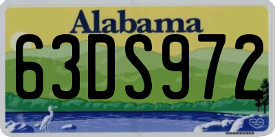 AL license plate 63DS972