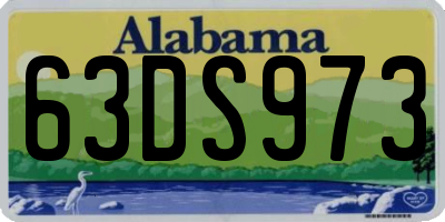 AL license plate 63DS973