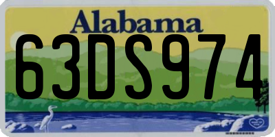 AL license plate 63DS974