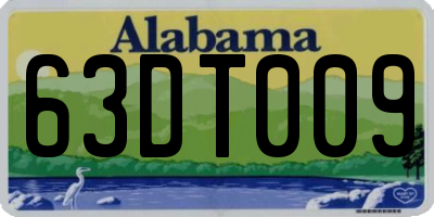 AL license plate 63DT009