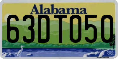 AL license plate 63DT050