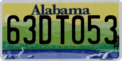 AL license plate 63DT053