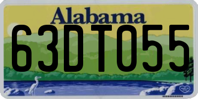 AL license plate 63DT055