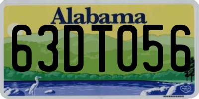 AL license plate 63DT056