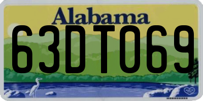 AL license plate 63DT069