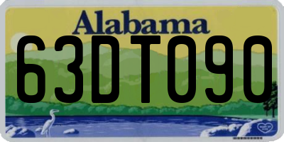 AL license plate 63DT090