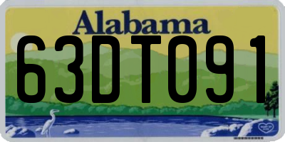 AL license plate 63DT091