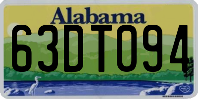 AL license plate 63DT094