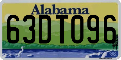 AL license plate 63DT096