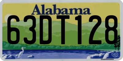 AL license plate 63DT128