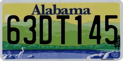 AL license plate 63DT145