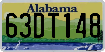 AL license plate 63DT148