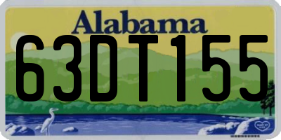 AL license plate 63DT155