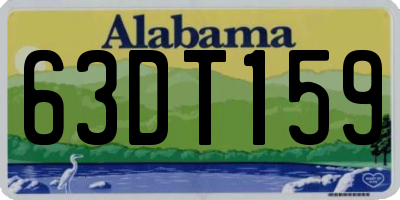 AL license plate 63DT159
