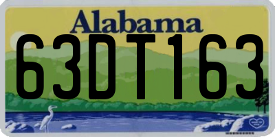 AL license plate 63DT163