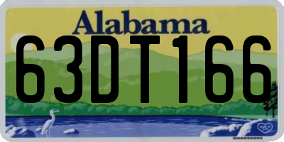 AL license plate 63DT166