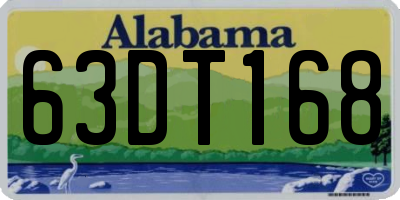 AL license plate 63DT168