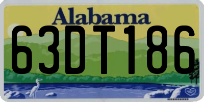 AL license plate 63DT186